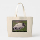 Een houtsnek grote tote bag (Achterkant)