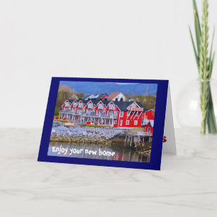 Een huis aan het water kaart