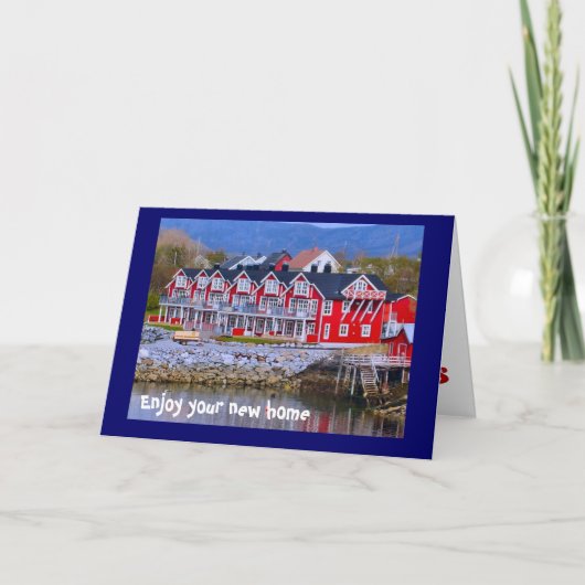 Een huis aan het water kaart (Voorkant)