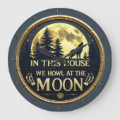 Een huis dat huilt bij de maan grote klok (Voorkant)