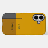 Een huis, goudbruin abstracte moderne kunst Case-Mate iPhone case (Achterkant (horizontaal))
