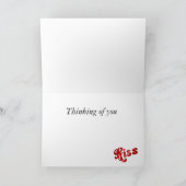 Een huis in de bergen kaart (Binnen)