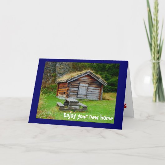 Een huis in de bergen kaart (Voorkant)