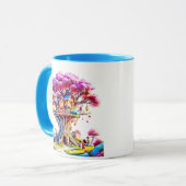 Een huis in een magische boom. mok (Voorkant links)