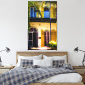 Een huis in het sleutelwesten canvas afdruk (Insitu (Slaapkamer))