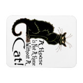 "Een huis is geen huis zonder kat" - Magnet Magneet (Horizontaal)