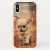 Een huis is geen thuis Chihuahua iPhone X Hoesje (Achterkant)