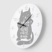 Een huis is geen thuis...- Kies achtergrondkleur Grote Klok (Hoek)