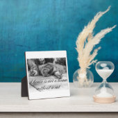 Een huis is geen thuis zonder een katteplaque! fotoplaat (Insitu)