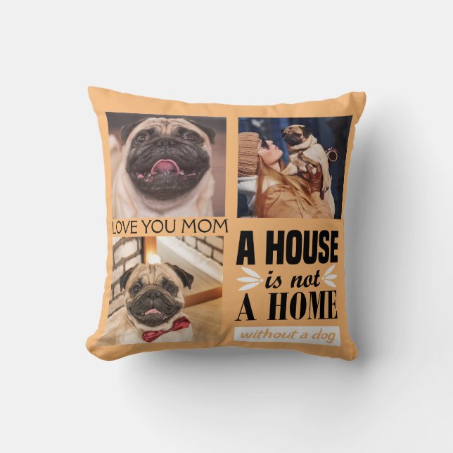 Een huis is geen thuis zonder foto-collage. kussen (Voorkant)