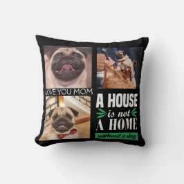 Een huis is geen thuis zonder foto-collage. kussen