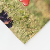 Een huis niet een thuis teckel hond fleece deken (Hoek)