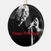 Een huis op Haunted Hill Kerstmis. Keramisch Ornament (Links)