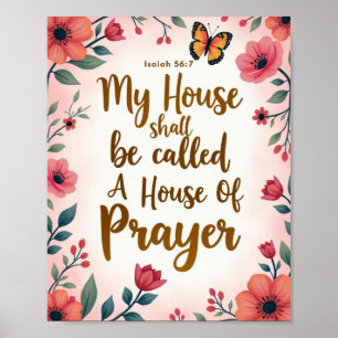 Een huis van gebed 8 "x 10" muur poster