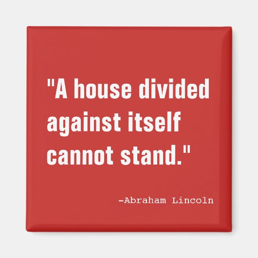 Een huis verdeeld magneet (Voorkant)