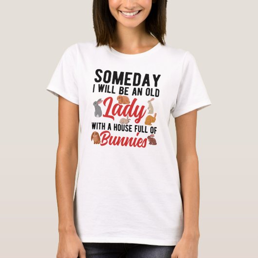 Een huis vol konijnen t-shirt (Voorkant)