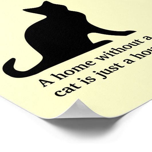 Een huis zonder kat is slechts een poster van een  (Hoek)