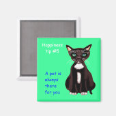 een huisdier is er altijd voor jou . magneet (Voorkant / Achterkant)