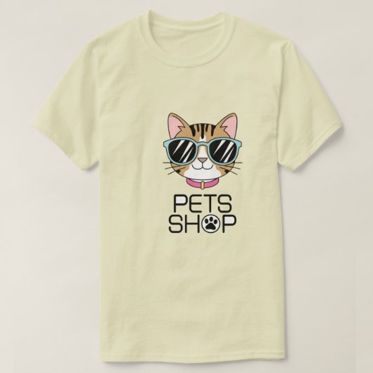 Een huisdier Kat illustratie T-shirt (Design voorkant)