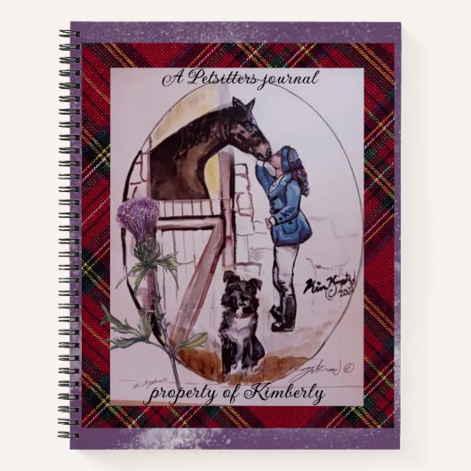 Een huisdier sitters dagboek notitieboek (Voorkant)