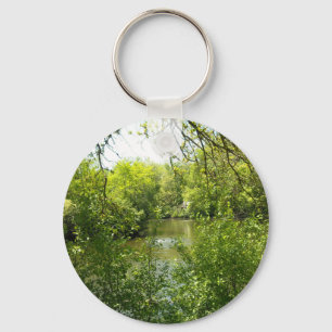 Een huisje weggehakt sleutelhanger
