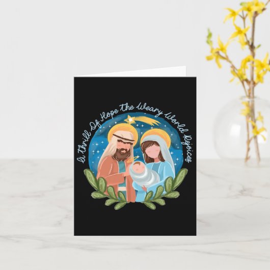 Een huivering van hoop De vermoeide wereld verblij Kaart (Gele Bloem)