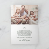 Een Huivering van Hoop • Eén Foto Vredesduif Kerst Feestdagen Kaart (Binnen)