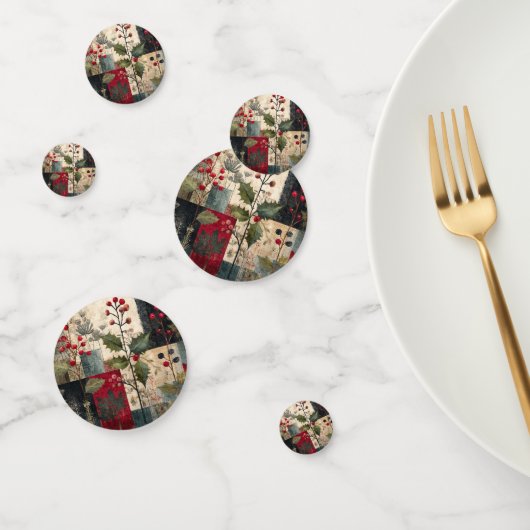 Een Hulstbes Rustieke Winter Patchwork Confetti (Groep)