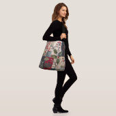 Een Hulstbes Rustieke Winter Patchwork Crossbody Tas (Op model)