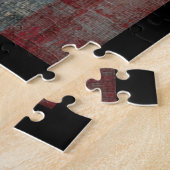 Een Hulstbes Rustieke Winter Patchwork Legpuzzel (Zijkant)