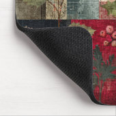 Een Hulstbes Rustieke Winter Patchwork Muismat (Hoek)