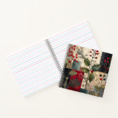 Een Hulstbes Rustieke Winter Patchwork Notitieboek (Binnen)