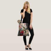 Een Hulstbes Rustieke Winter Patchwork Tote Bag (Op model)