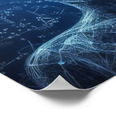 Een humanoïde bovenop een gegevensblad poster (Hoek)