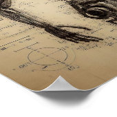 Een humanoïde bovenop een gegevensblad poster (Hoek)