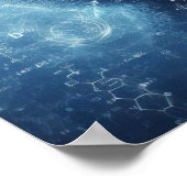 Een humanoïde bovenop een gegevensblad poster (Hoek)