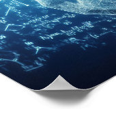 Een humanoïde interactie met een gegevensblad poster (Hoek)