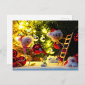 Een humoristisch blik van de Fubby's op Kersdeco Briefkaart (Voorkant / Achterkant)