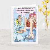 Een humoristische Get Well Kaart Hammertoes (Gele Bloem)