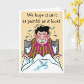 Een humoristische Get Well Kaart patient (Gele Bloem)