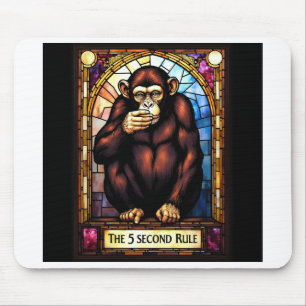 Een humoristische mousepad. De 5-seconden regel Muismat