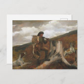 Een Huntsmen- en Dogs Canvas-printer Briefkaart (Voorkant / Achterkant)