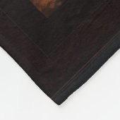 Een hut in herfst Bossen AI Concept Art van Xzendo Fleece Deken (Hoek)