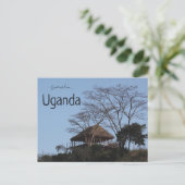 Een hut in Oeganda Briefkaart (Staand voorkant)