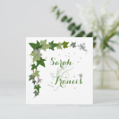 een huwelijk aangaan en een persoonlijke workshop  kaart (Staand voorkant)