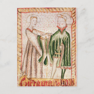 Een huwelijk briefkaart