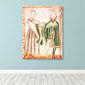 Een huwelijk canvas afdruk (Insitu (Houten vloer))