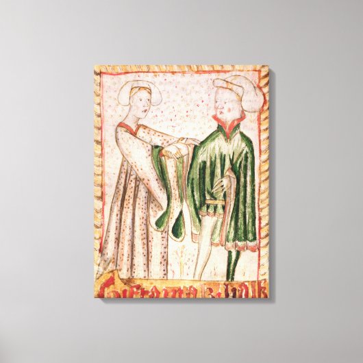 Een huwelijk canvas afdruk (Voorkant)