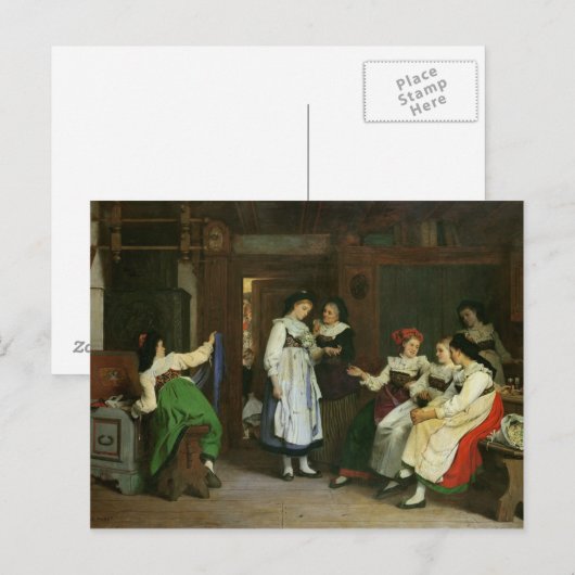 Een huwelijk in de Elzas Briefkaart (Voorkant / Achterkant)