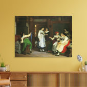 Een huwelijk in de Elzas Canvas Afdruk (Insitu (Woonkamer))